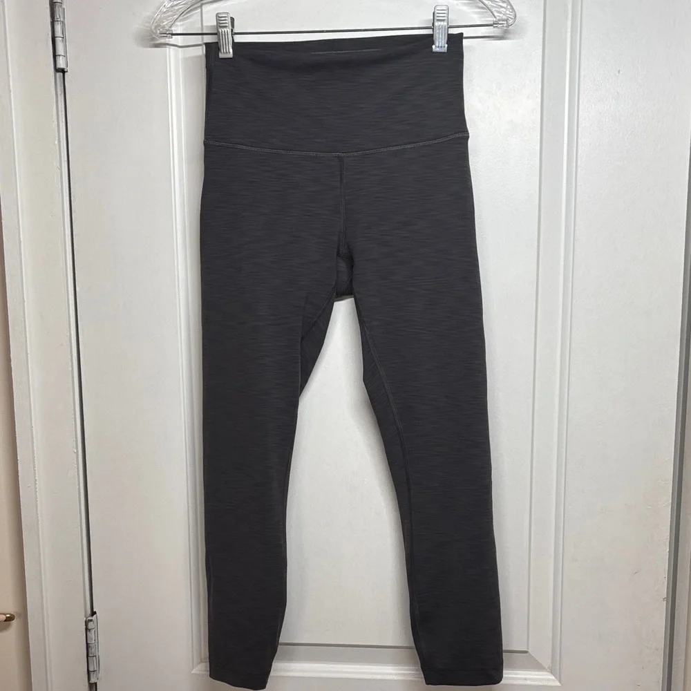 Lululemon Wunder Train High Rise Tight 28", Heathered Graphite Grey - Picture 4 of 11